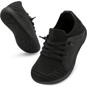 Relxfeet Toddler Boys Size 5 Black Sneakers Slip On Lace Up Round Toe Shoes